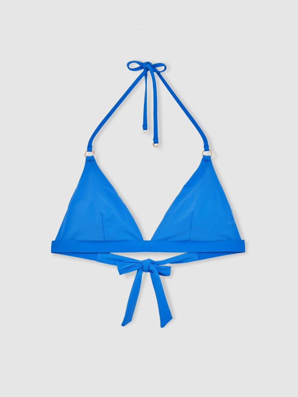 Triangle Halterneck Bikini Top Cornflower Blue | Womens