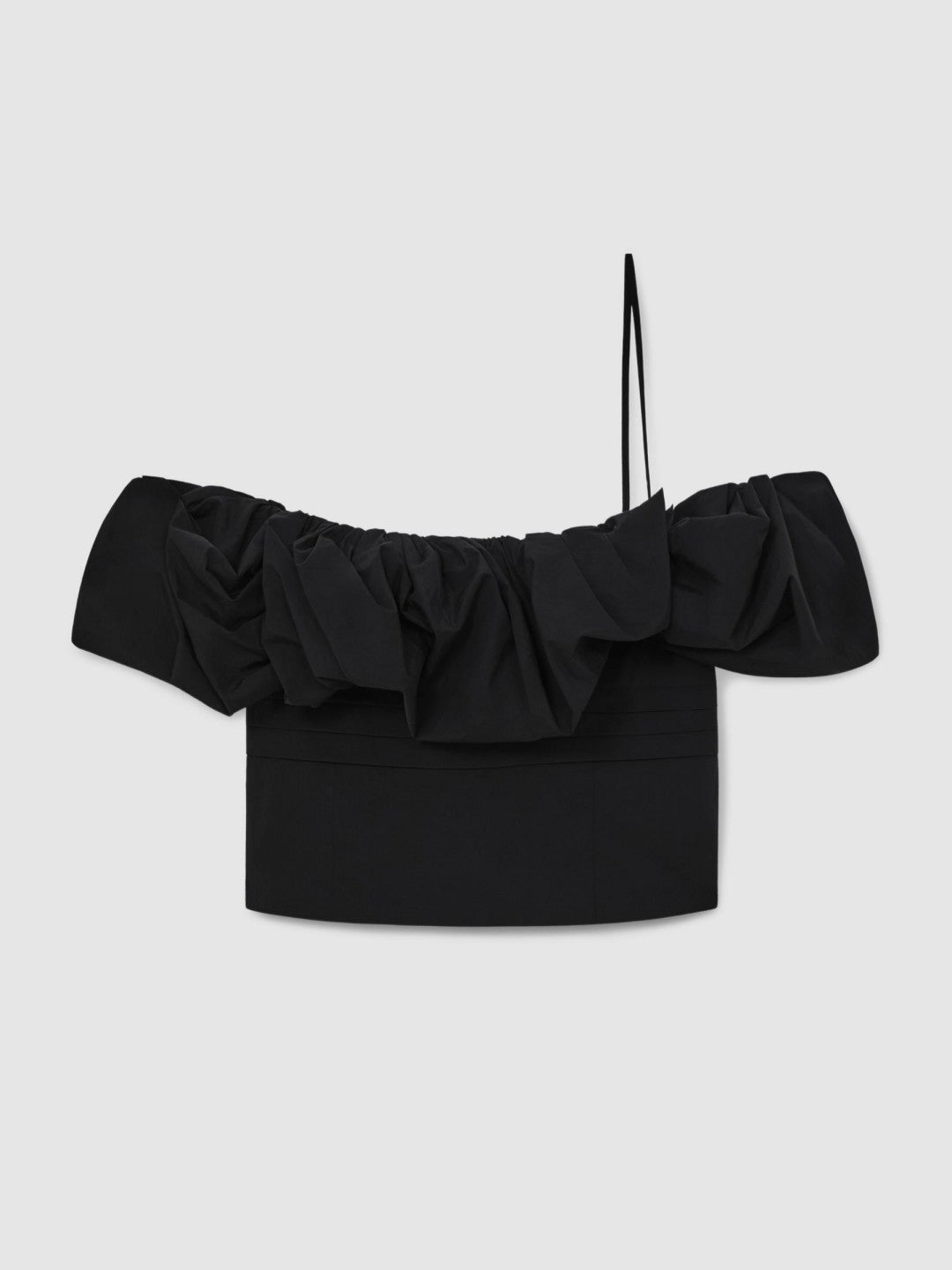 Sculptural Strapless Top Black | Womens