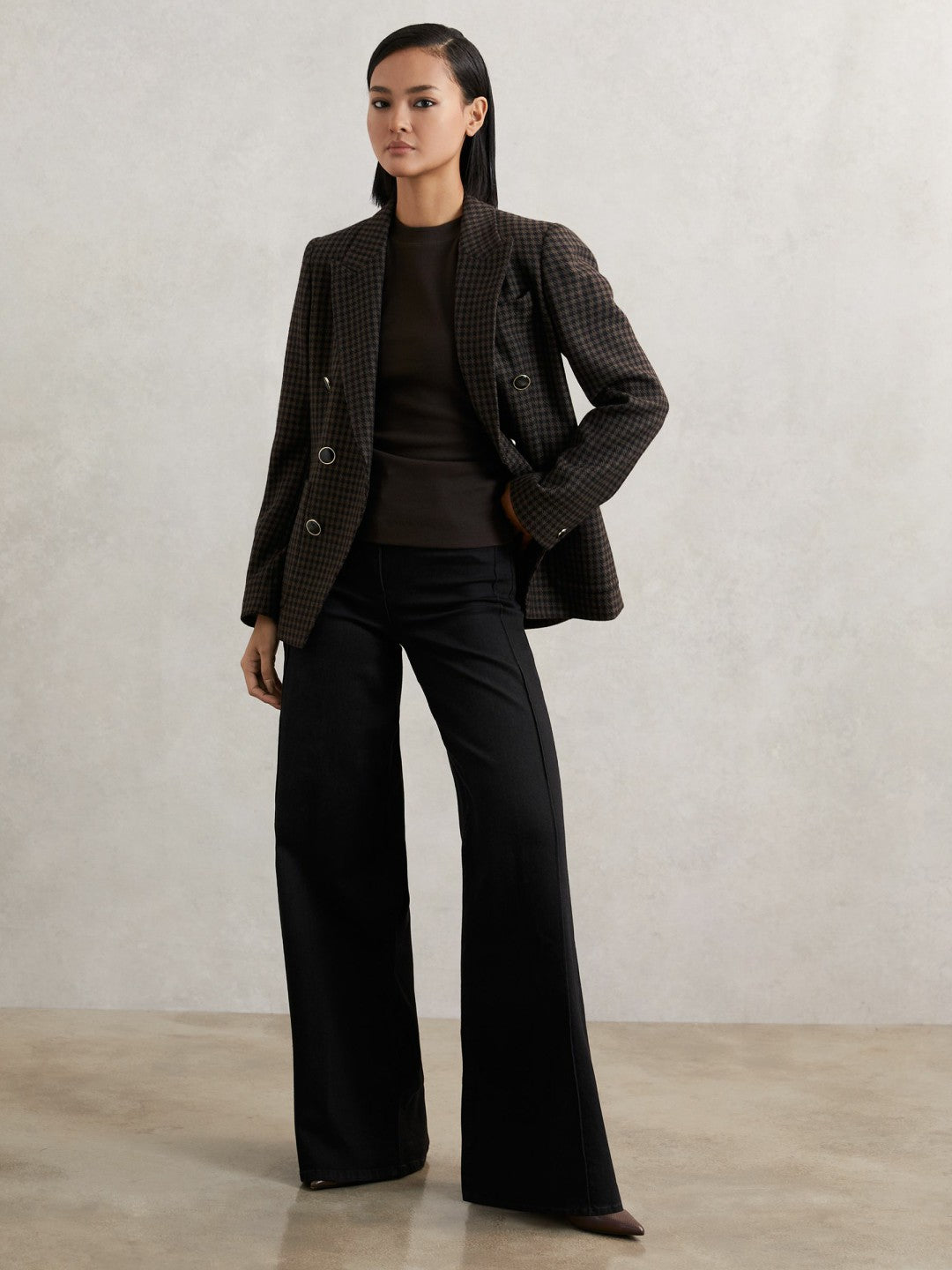 Ribbed Ruched Waist Vest Chocolate | Womens