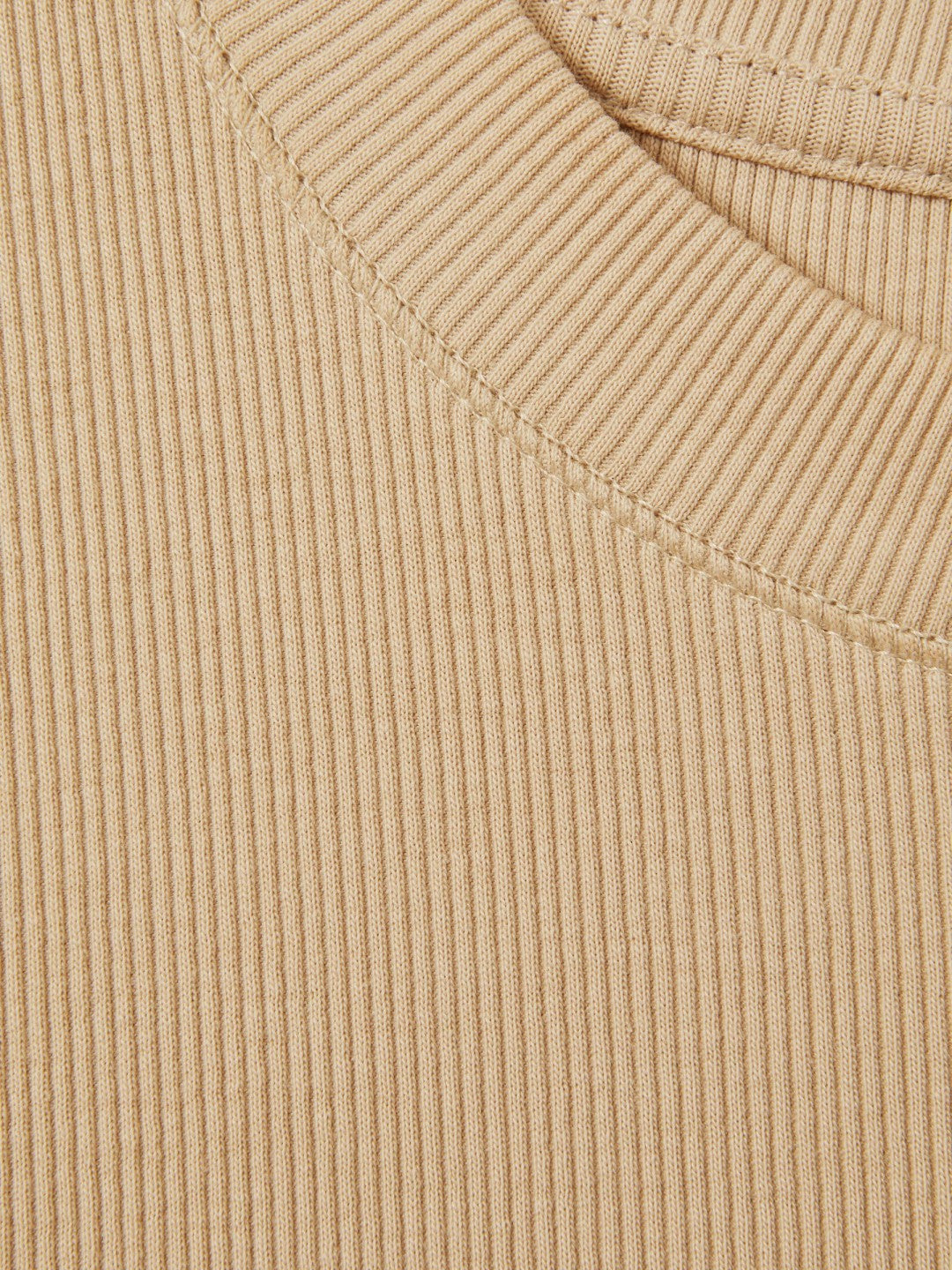 Fine-Rib Ruched Vest Top Camel | Womens