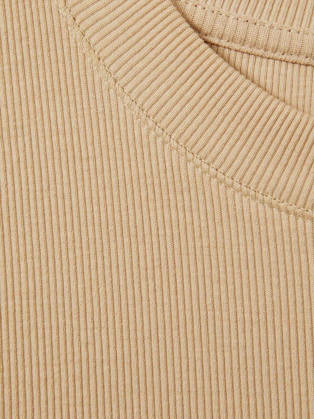 Fine-Rib Ruched Vest Top Camel | Womens