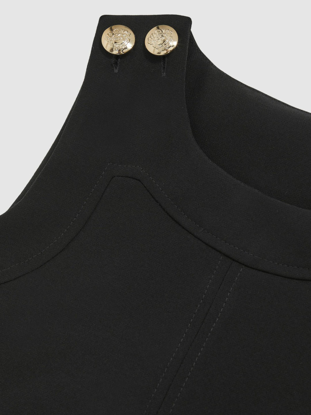 3-9 yrs Button-Detail Sleeveless Shift Dress Black | Children