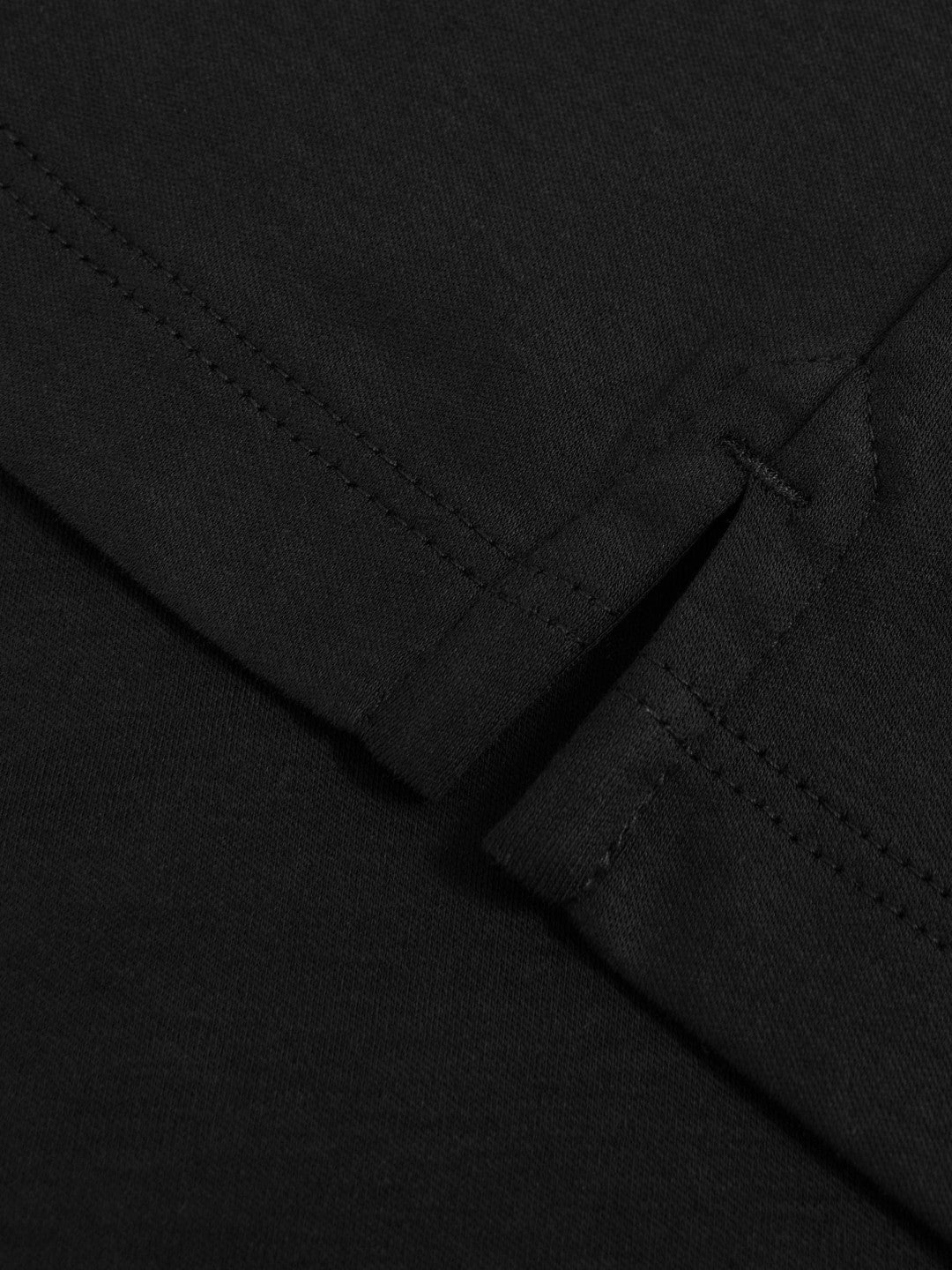 Cotton Short-Sleeve Polo Shirt Black | Mens