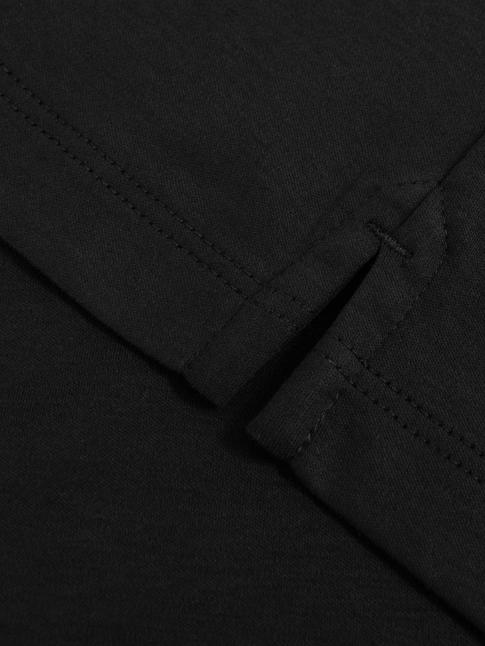 Cotton Short-Sleeve Polo Shirt Black | Mens