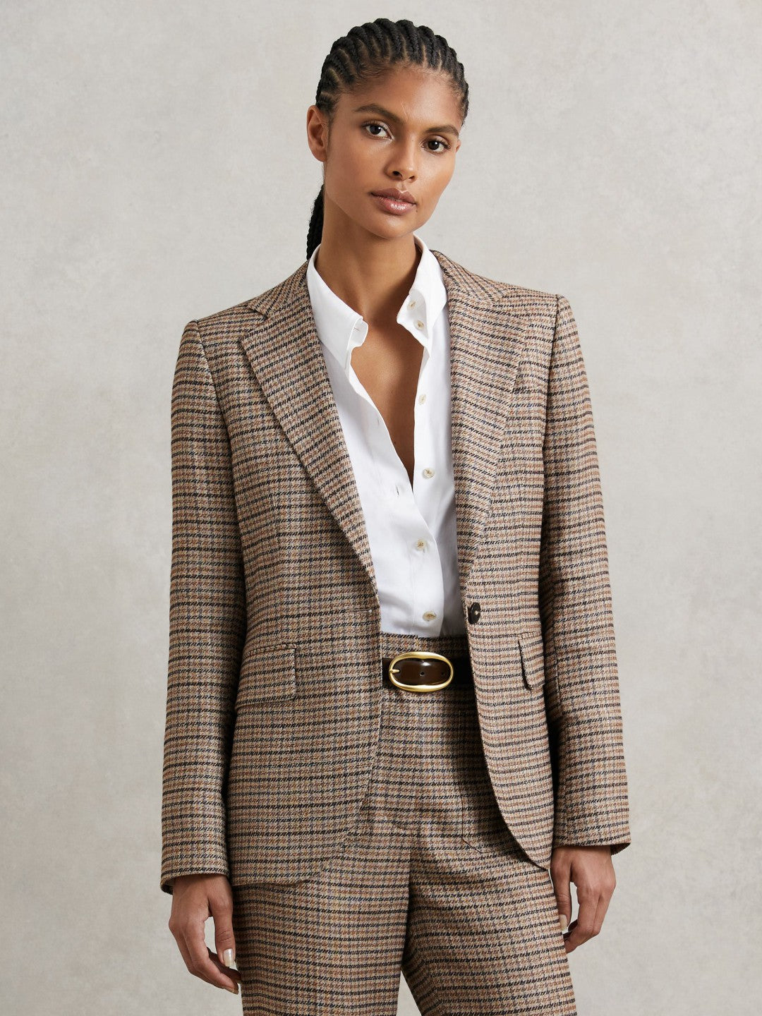Jacket Neutral Check | Womens