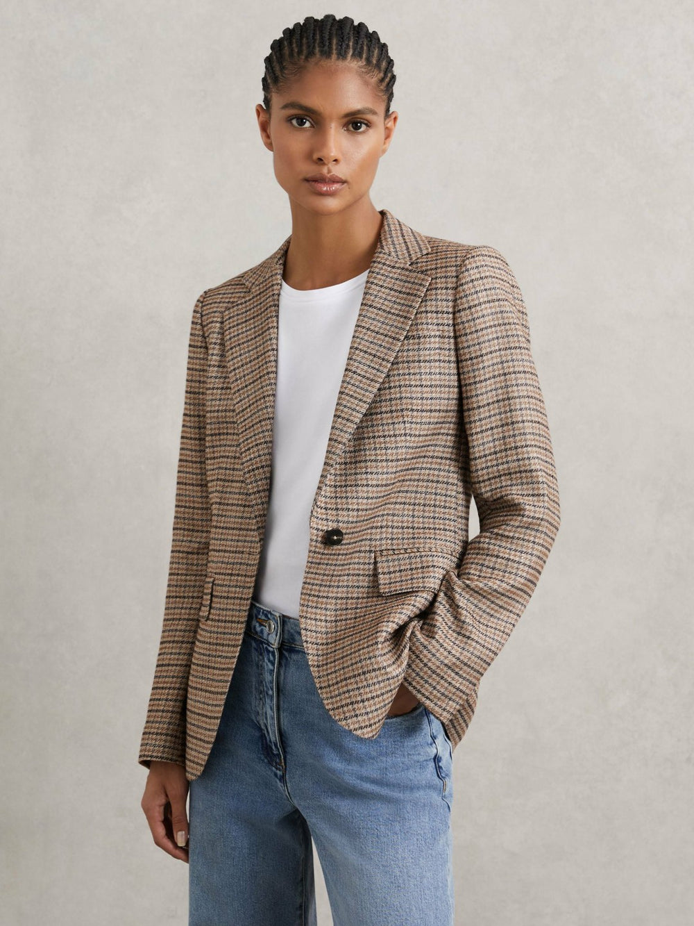 Jacket Neutral Check | Womens