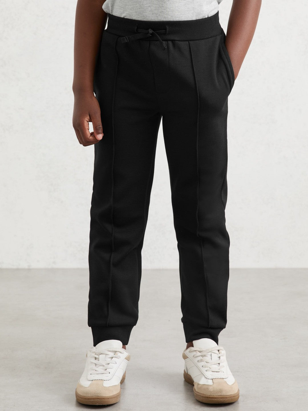 3-9 yrs Interlock Drawstring Joggers Black | Children