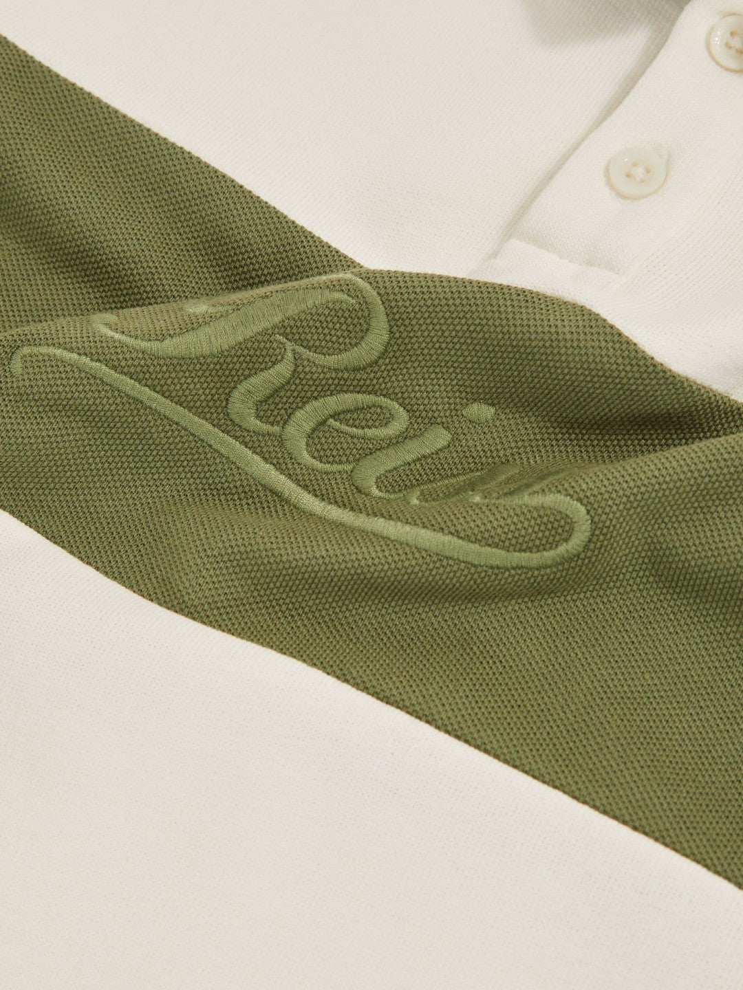 13-14 yrs Cotton Logo-Embroidery Rugby Polo Shirt Forset Green/White | Children