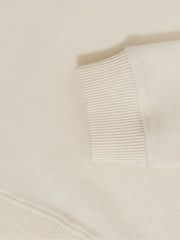 3-9 yrs Cotton-Blend Textured Sweatshirt Off White | Children