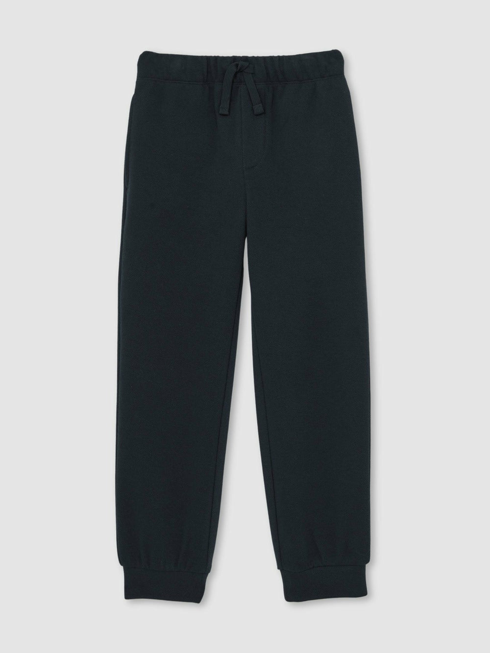Cotton-Blend Textured Cuffed Joggers Navy | Children