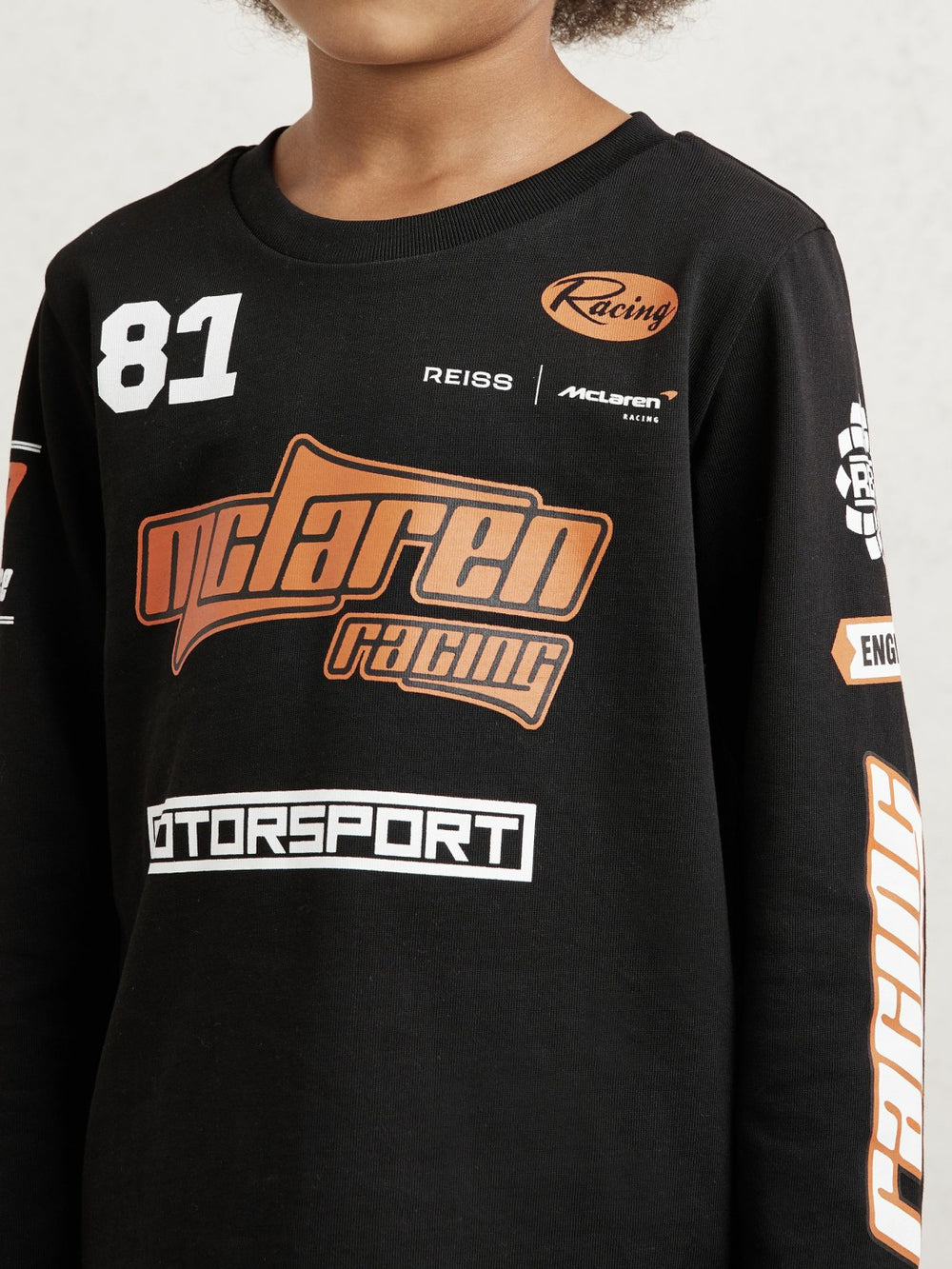3-9 yrs McLaren F1 Team Cotton Logo T-Shirt Unisex Fit Black | Children