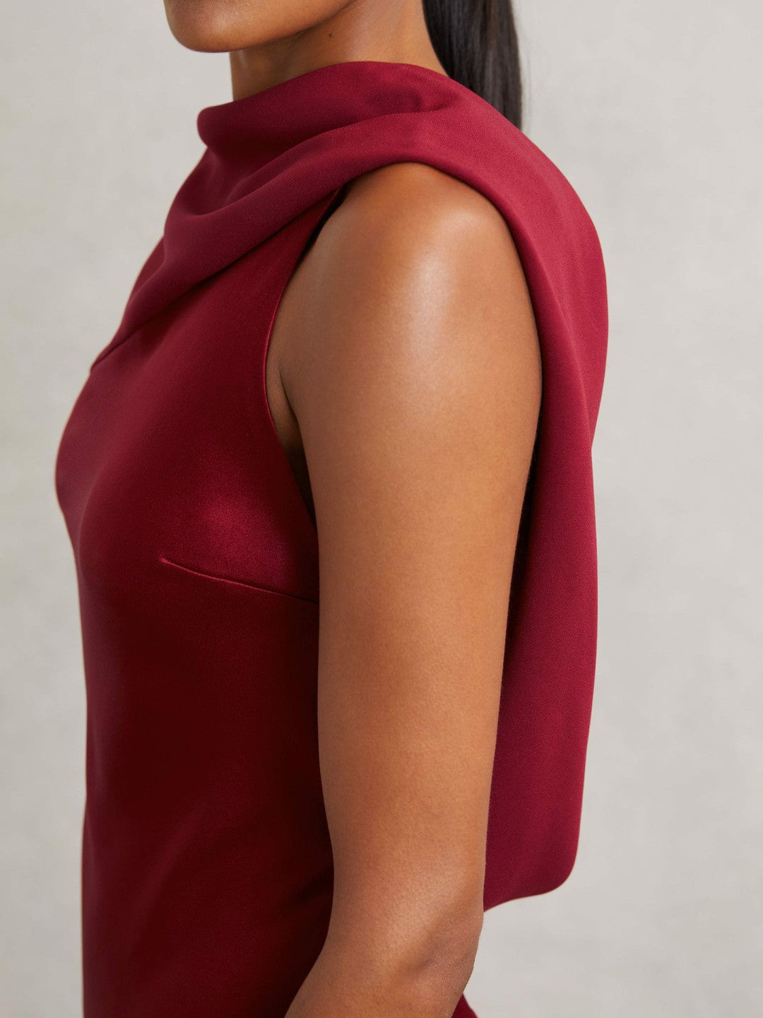 Back Detail Midi Dress Red | Womens